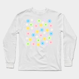 Retro Flower Fun Long Sleeve T-Shirt